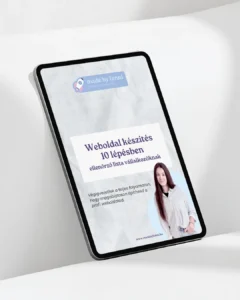 Ingyenes weboldalkészítés ellenőrző lista vállalkozóknak – madebyfanni 10 lépéses checklist PDF mockup